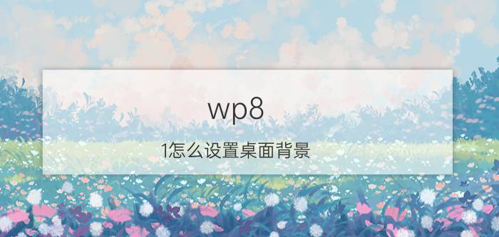 wp8.1怎么设置桌面背景 win8/win8.1锁屏壁纸怎么换？